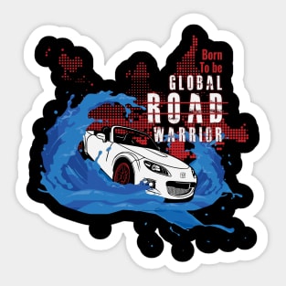 Global Road Warrior Sticker